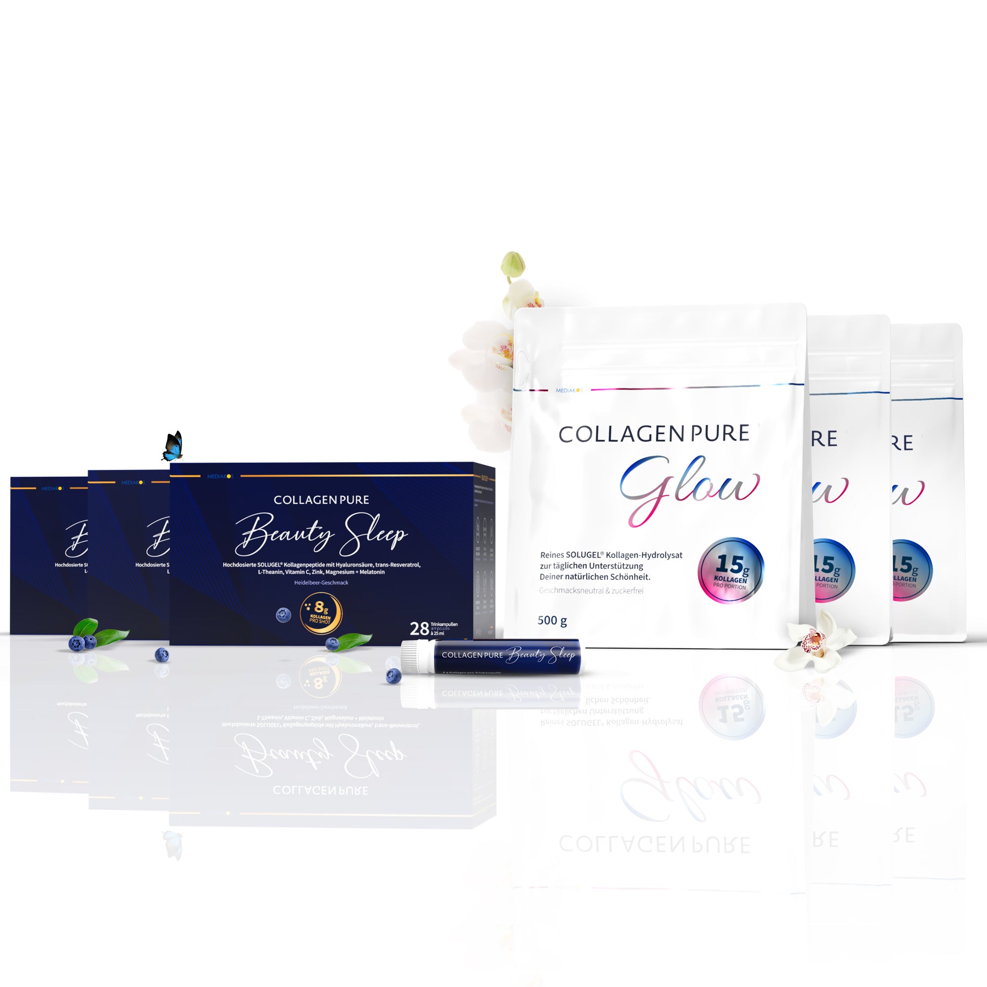 3x COLLAGEN PURE Beauty Sleep + 3x Glow GRATIS