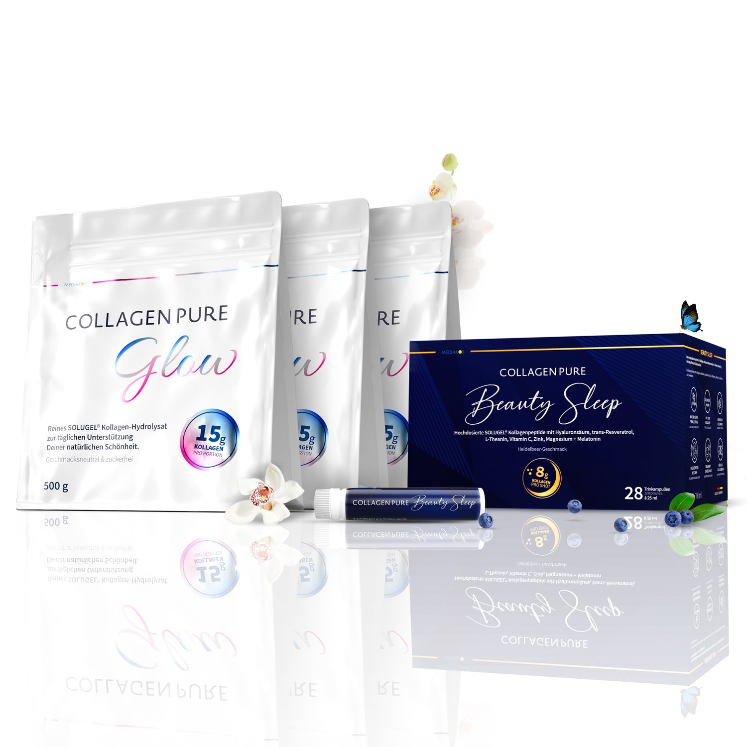 3x COLLAGEN PURE Glow + 1x Beauty Sleep GRATIS