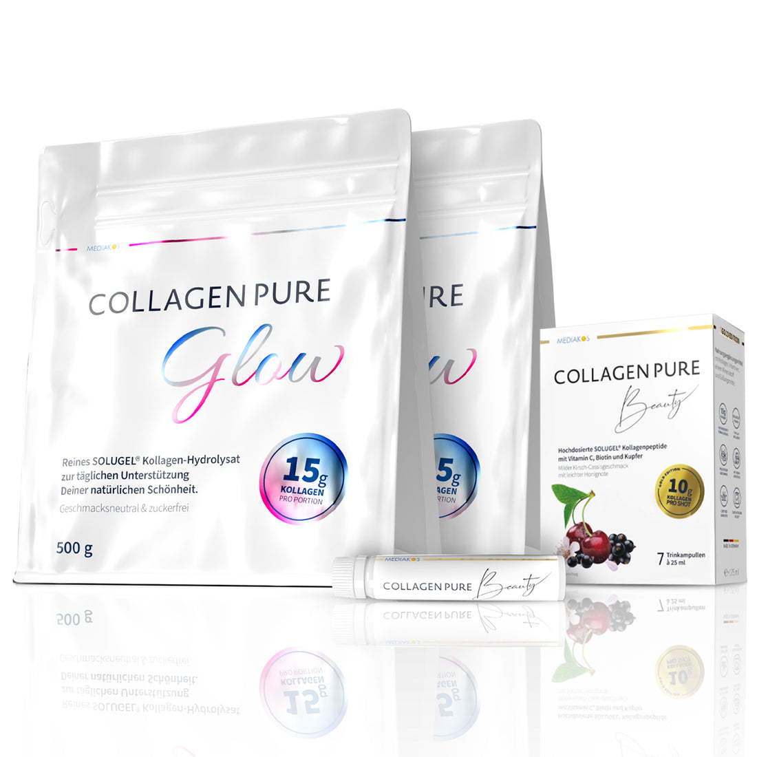 2x COLLAGEN PURE Glow + 1x Beauty GRATIS