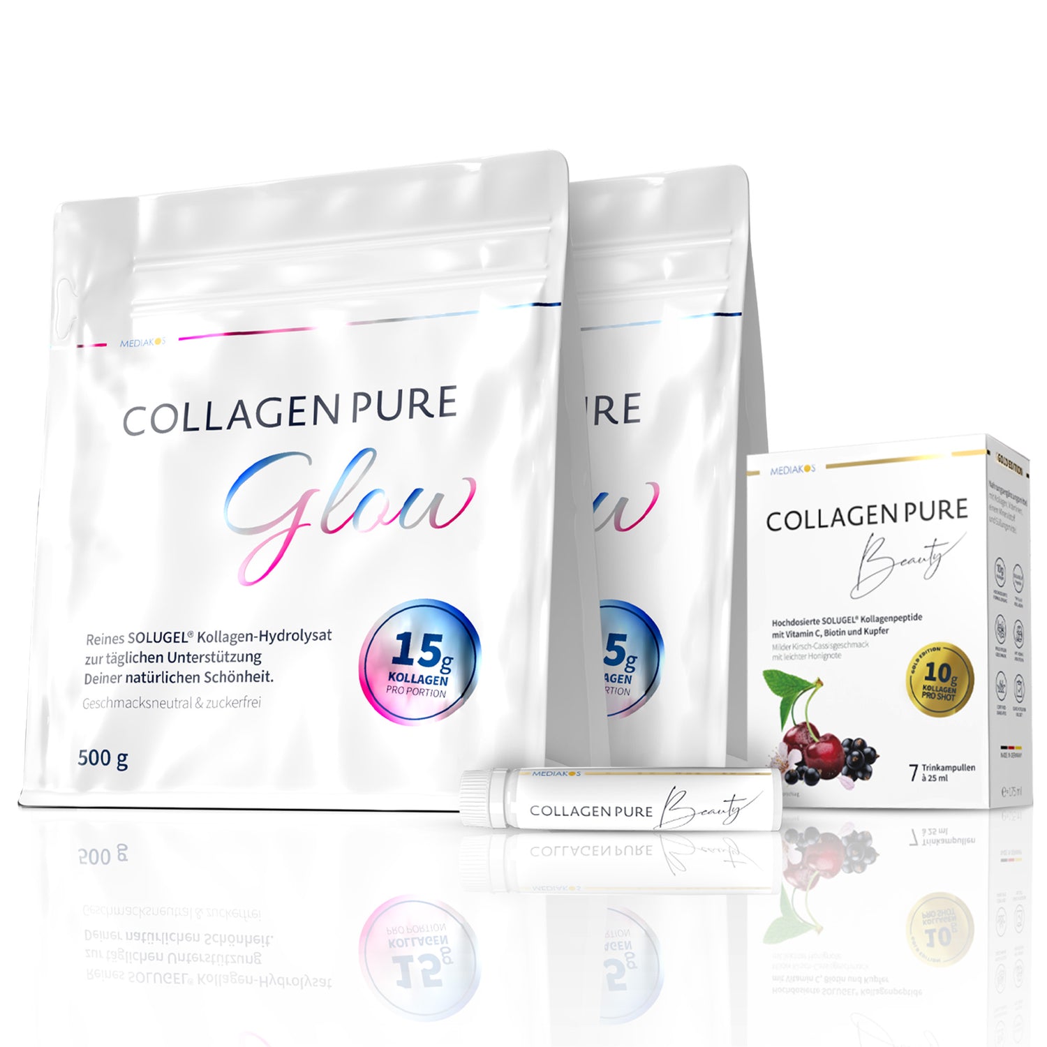 2x COLLAGEN PURE Glow + 1x Beauty GRATIS